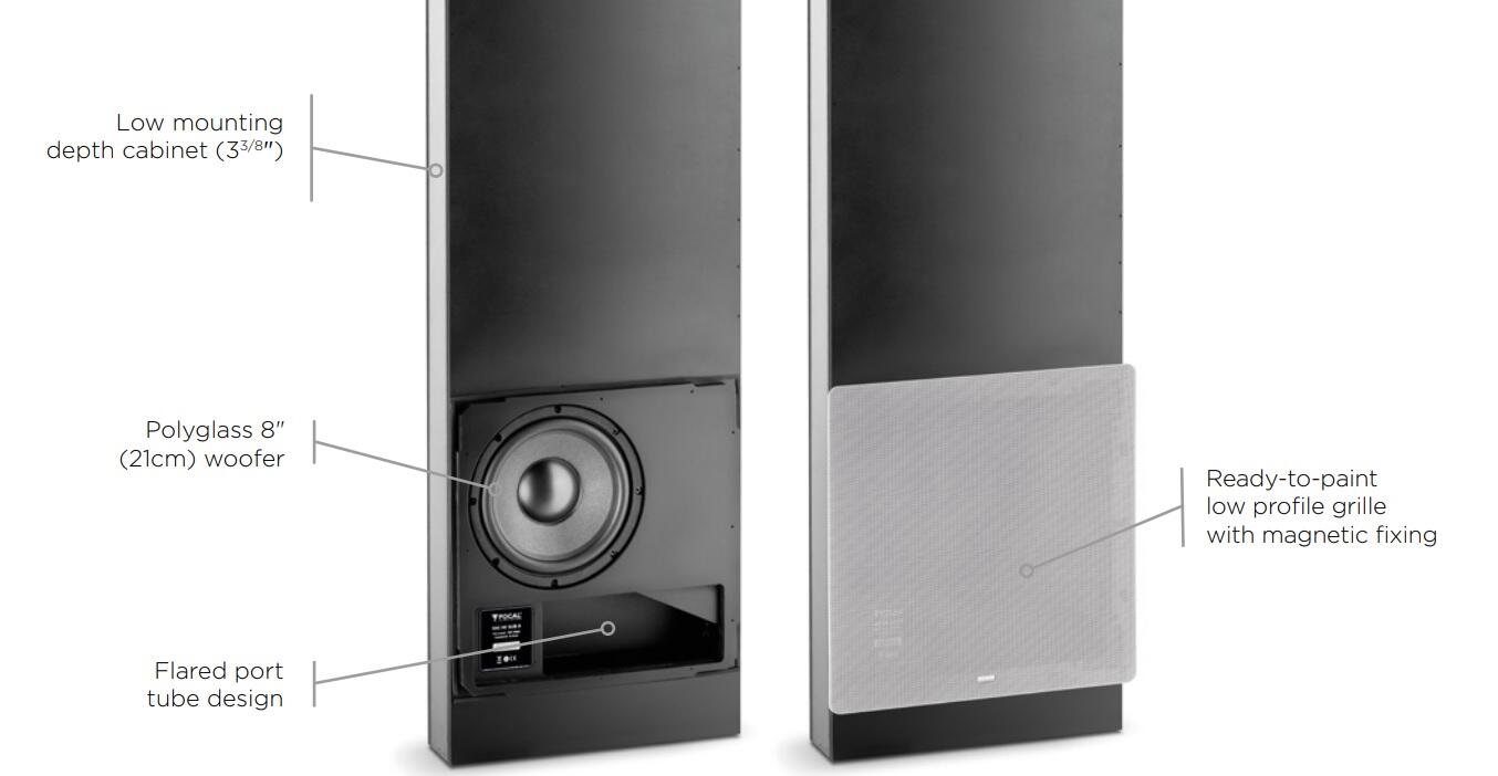 Focal 100 IW Sub 8 In wall subwoofer - Bilde 6